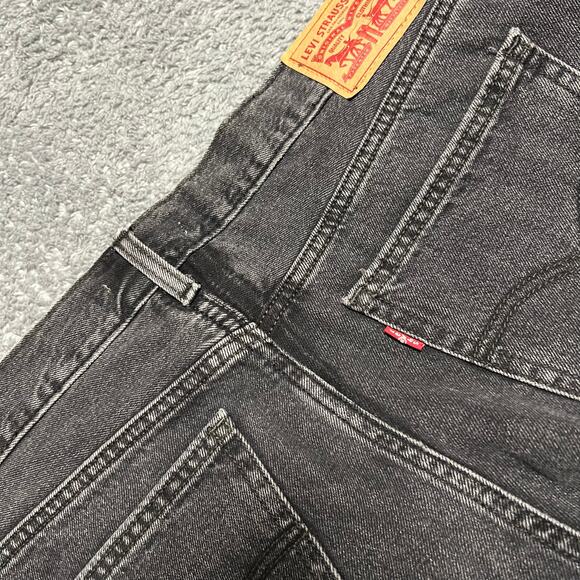 Levi’s Jeans Womens 30 Low Pro Straight High Rise Black Denim Pants - Picture 2 of 12